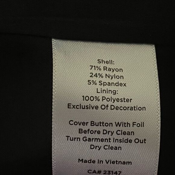 Talbots Women’s 12P Black Open Front Career Blazer Jacket - Picture 8 of 10